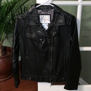 Faux leather jacket